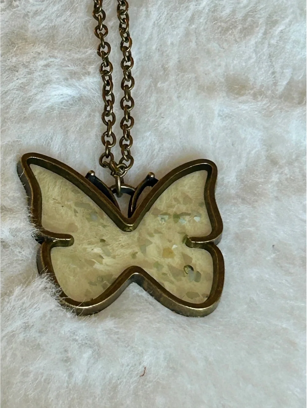 Vintage Style Butterfly Pendant Necklace with Matching Earrings Set